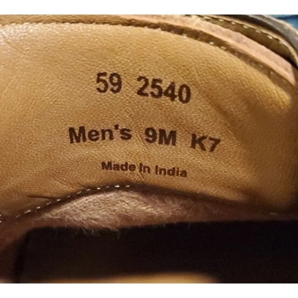 Johnston & Murphy Sanborn Cap Toe Brown Oxford Shoes Men Size 9